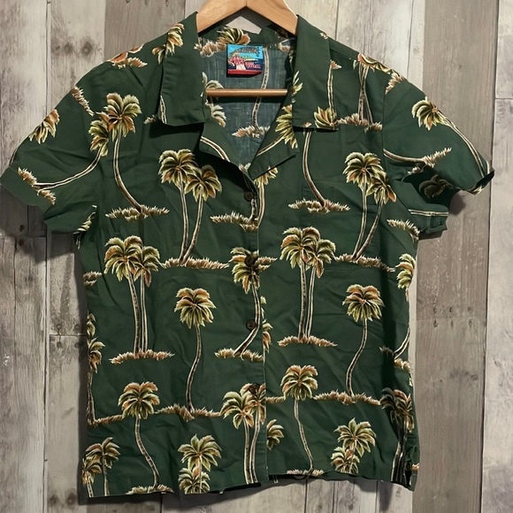 Joe Kealoha’s Reyn Spooner Button Up Aloha Hawaiian Palm Tree Shirt - Picture 1 of 6